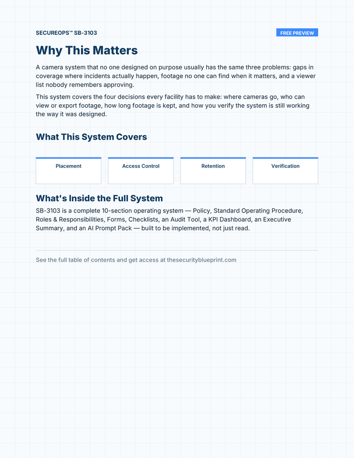 Camera Program preview PDF — Overview section