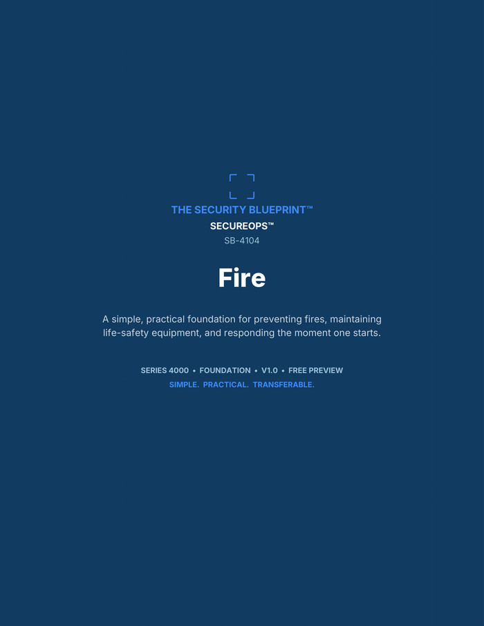Fire preview PDF — cover page