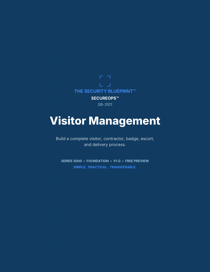 Visitor Management preview PDF — cover page